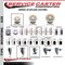 Service Caster 3'' SS Nylon Swivel 1-5/8'' Expanding Stem Caster with Brake SCC-SSEX20S314-NYS-TLB-158 - alternate 2